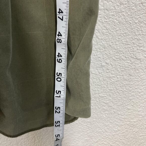 Madewell Jumpsuit Womens Medium Short Sleeves Green Tie Waist Wide Leg Lyocell - Picture 7 of 16